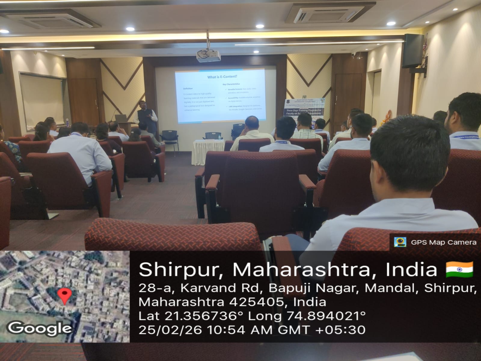 We are proud to share that Mr. Bhushan Patil, from Smt. Sharadchandrika Suresh Patil College of Pharmacy, Chopda, has successfully attended and completed the Three Days Training Program for Faculty on